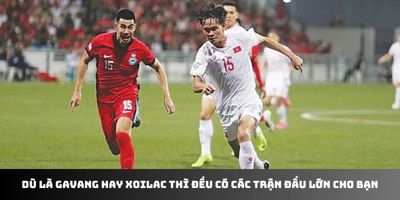 Dù là gavang hay xoilac thì đều có các trận đấu lớn cho bạn